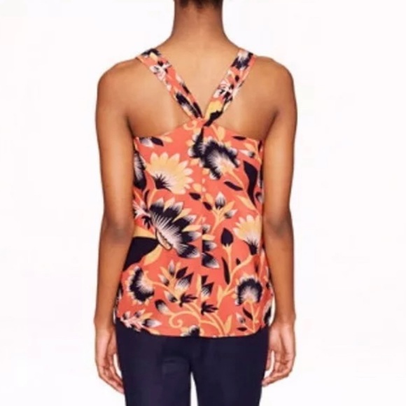 J.Crew Hibiscus Twist Back Halter Top A7488 - Picture 2 of 8